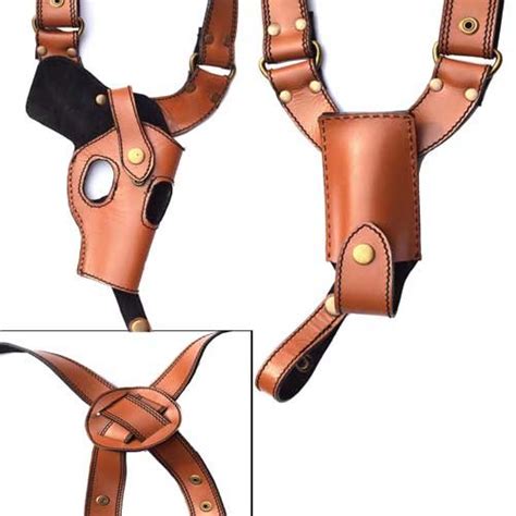 Shoulder Holster Genuine Leather Gun Holster for .32 Caliber Pistol ...