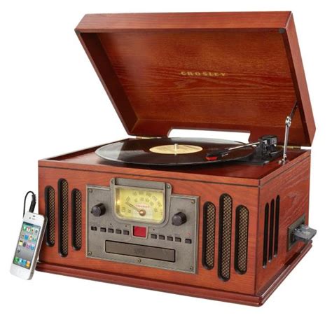 Entertainment Center AM/FM Radio CD Record Player Turntable Vintage Retro Style | eBay