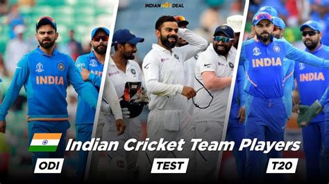 Indian National Cricket Team Players: ICC Test Match, ODI & T20 Squad