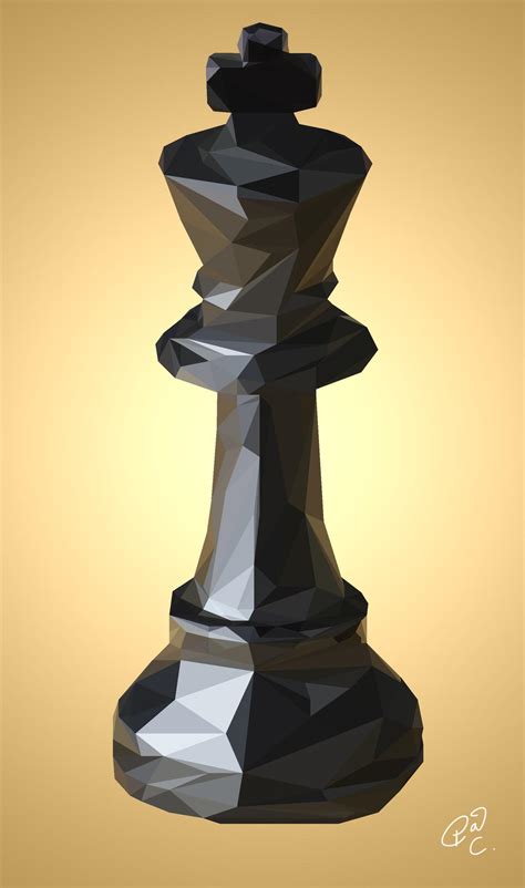 King (Chess Piece) Polygon by 4and4 on DeviantArt