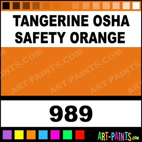 Tangerine OSHA Safety Orange Heavy Duty Auto Spray Paints - 989 ...