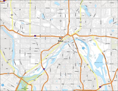 St. Paul Map, Minnesota - GIS Geography