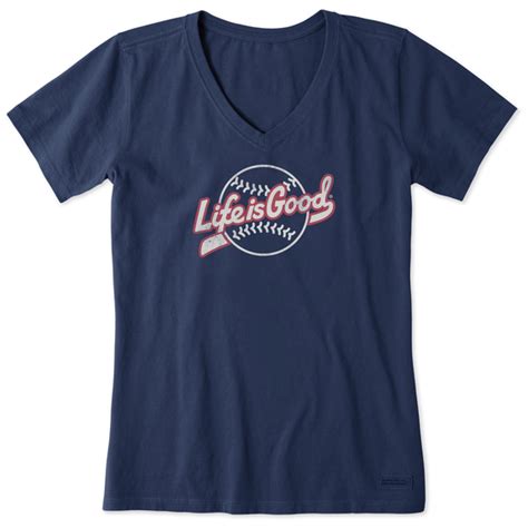 Women's Baseball Ballyard Short Sleeve Vee | Life is Good® Official Site