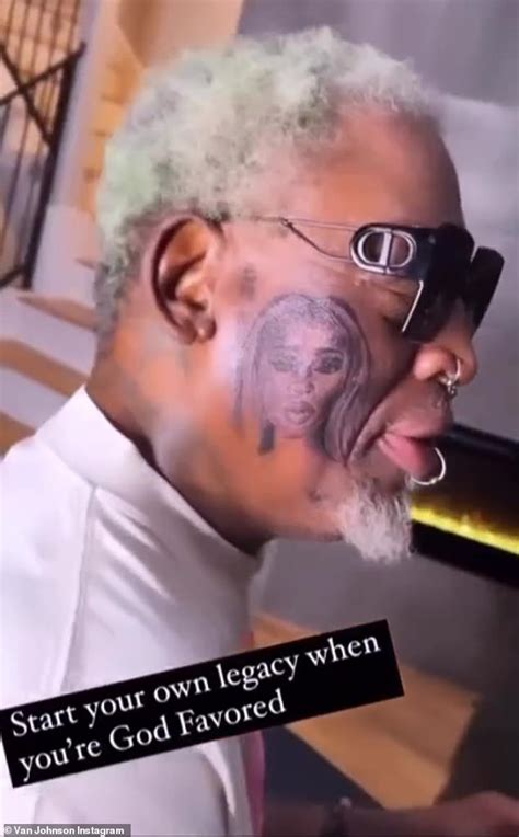 Dennis Rodman, 62, shocks fans as he gets HUGE face tattoo of his ...