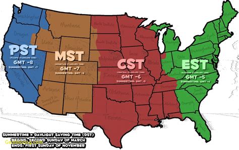 Free Printable Map Of The United States With Time Zones - Printable Online