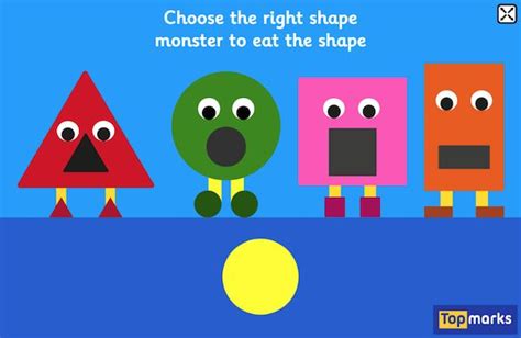 Shape Monsters – A 2D shapes matching game for 2-5 year olds #tabletfriendly #2dshapes | Shape ...