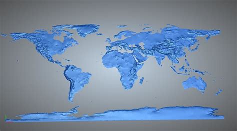World Map 3D model 3D printable | CGTrader