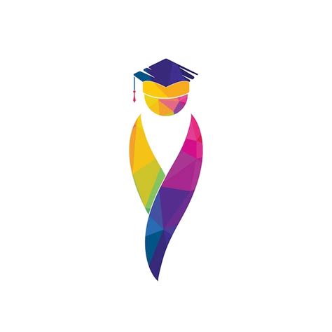 Premium Vector | Student vector logo design template