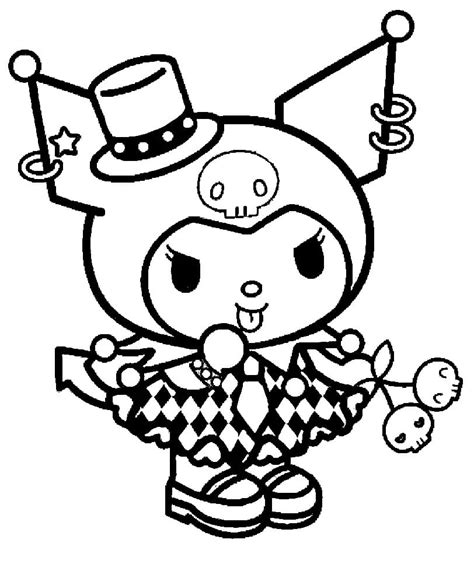 Magical Kuromi coloring page - Download, Print or Color Online for Free