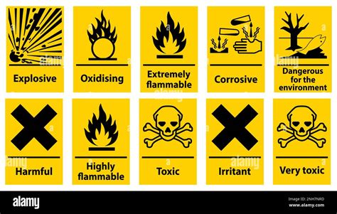 Symbol Hazardous Toxic Warning Sign, Chemical Hazard Sign Stock Vector ...