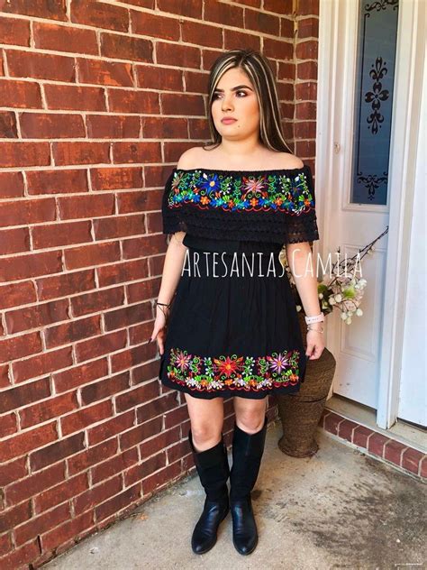 Mexican Unique Dress off Shoulders Mexican Dress Fiesta - Etsy ...