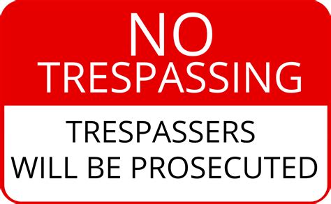 Clipart - No Trespassing Sign