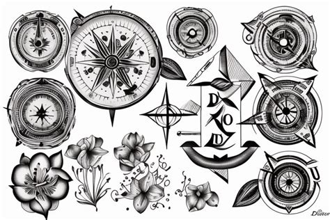 Share more than 84 compass tattoo stencil super hot - in.coedo.com.vn