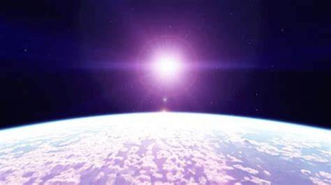 Sunrise Space Sunrise Over Earth Earth Stock Footage Video (100% ...