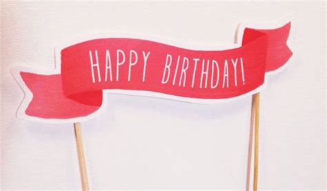 Happy Birthday Cake Banner Template Happy Birthday Cake topper Banner ...