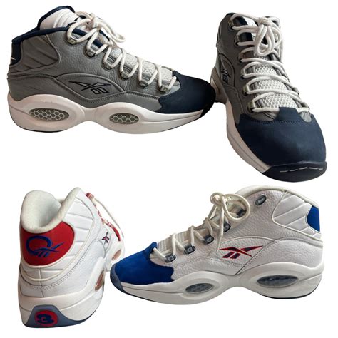 2 Pair Reebok Allen Iverson Limited Edition Sneakers … - Gem