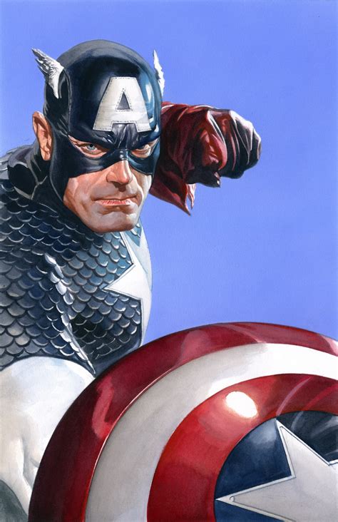 Alex Ross- Marvel Snapshots cover- Captain America, in Sal Abbinanti's ...