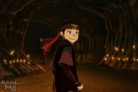 Avatar Aang, in disguise, thanking Shoji and the other Fire Nation ...