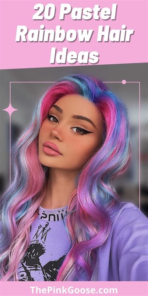 20 Pretty Pastel Rainbow Hair For You