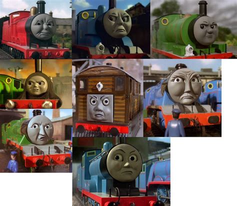 Thomas and his friends are angry of Meme by leonsart933838 on DeviantArt