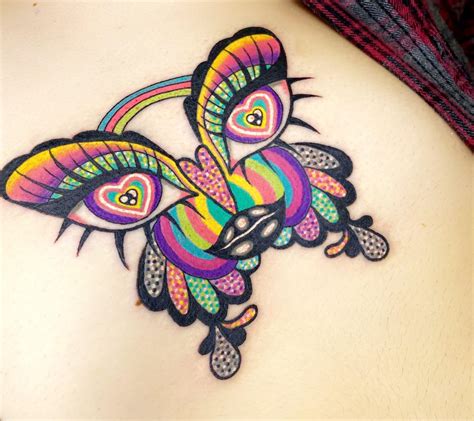 trippy butterfly done by @nixxi.tattoos on instagram, done on my ...