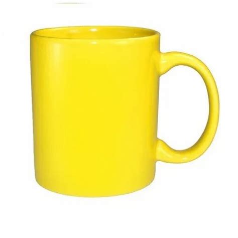 Ceramic Yellow Coffee Mug, Packaging Type: Box at Rs 40/piece in Morbi ...