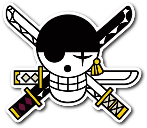 Zoro's Jolly Roger Sticker - Roronoa Zoro Logo Png Clipart - Full Size Clipart (#3658922 ...