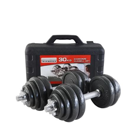 30KG Dumbbell Set with Connector & Carrier Case – Fitness East Africa