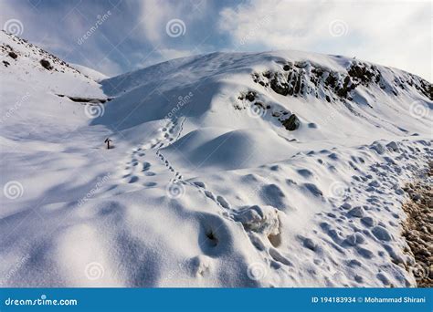 Snowy Alborz mountains stock photo. Image of peaks, peak - 194183934