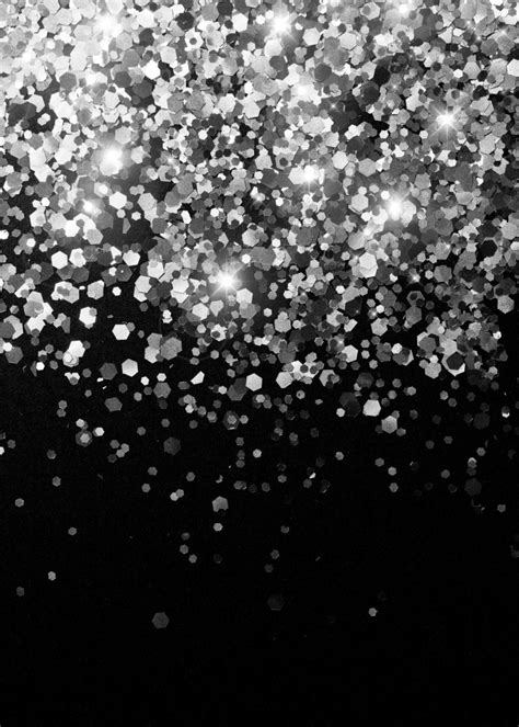 'Silver Black Glitter 3' Poster Print by Anita's & Bella's Art | Displate in 2020 | Black ...