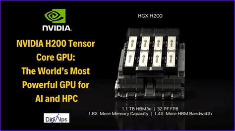 NVIDIA H200 Tensor Core GPU: Most Powerful GPU for AI & HPC - DigiAlps LTD