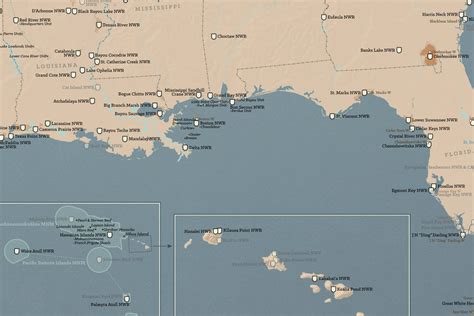 US National Wildlife Refuge System Map 24x36 Poster - Best Maps Ever