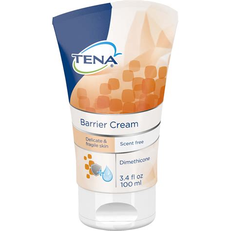 Tena Skincare Incontinence Barrier Cream, Formulated for Sensitive Skin ...