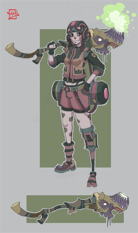 [OC] a commissioned Character for a game prototype. : r/characterdrawing