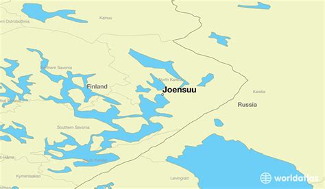 Where is Joensuu, Finland? / Joensuu, North Karelia Map - WorldAtlas.com