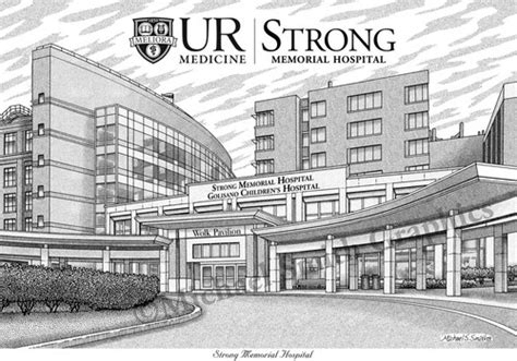 Strong Memorial Hospital | Wall Art Print | Michael Smith Graphics