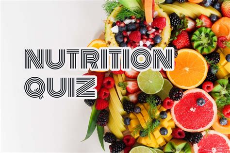 Nutrition Quiz | BOOKENDS