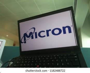 Micron Company Name Logo On Pc Stock Photo 1182488722 | Shutterstock