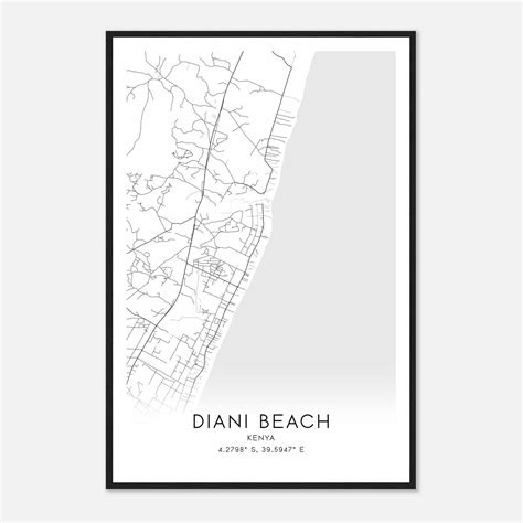 Diani Beach - Custom Maps & Posters