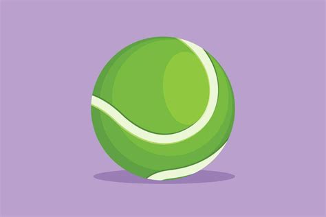 Graphic flat design drawing stylized tennis balls icon, logo, symbol ...