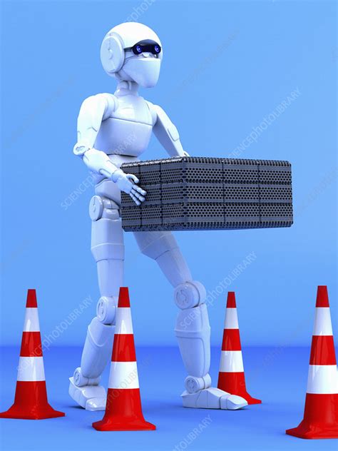 Android robot, artwork - Stock Image - T280/0197 - Science Photo Library