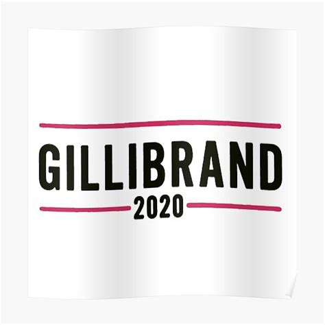 "Gillibrand 2020" Poster for Sale by haxamin | Redbubble