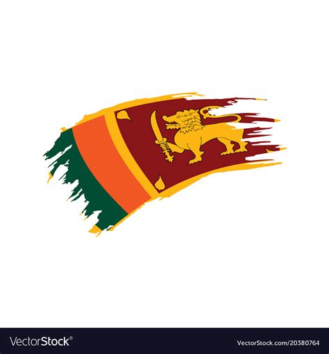 Sri lanka flag Royalty Free Vector Image - VectorStock