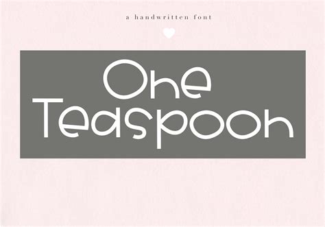 One Teaspoon - Handwritten Font (66122) | Regular | Font Bundles