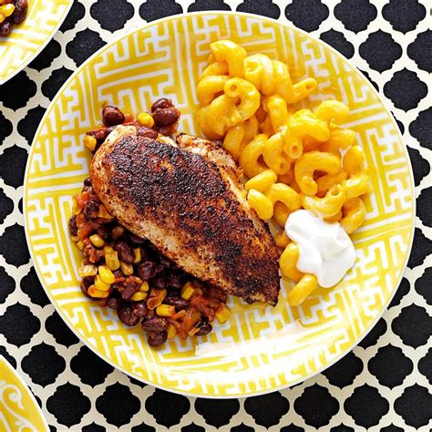 Blackened Chicken and Beans Recipe | Taste of Home