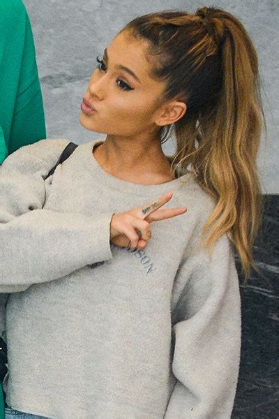 Ariana Grande Hides Her Bangs in Her Ponytail | Teen Vogue