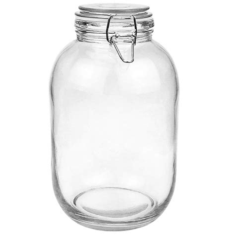 Buy Folinstall 1 Gallon Glass Jar with Lid, Big Pickle Jar with Airtight Lid, Large Mason Jar ...