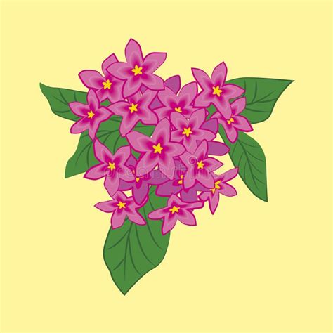 Vector Beautiful Illustration of Pink and Perple Flowers Stock Vector - Illustration of textile ...