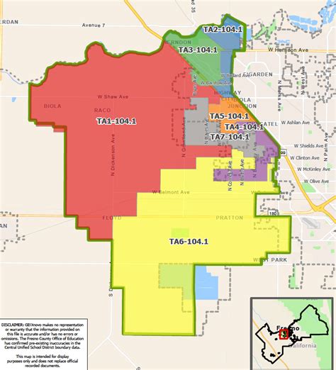 Board of Trustees - Area Maps & Descriptions – Board of Trustees – Central Unified School District