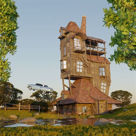 Weasley's House from Harry Potter - Finished Projects - Blender Artists ...